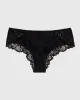 Allover Lace Cheeky Panty in Tuxedo Black sold by La SENZA