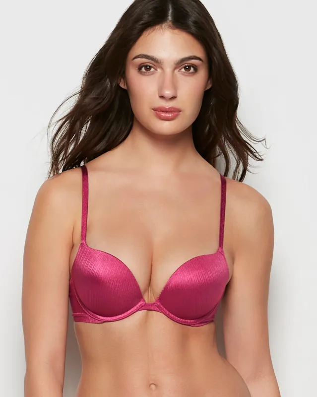 Push Up Plunge Bra in Electric Rouge sold by La SENZA