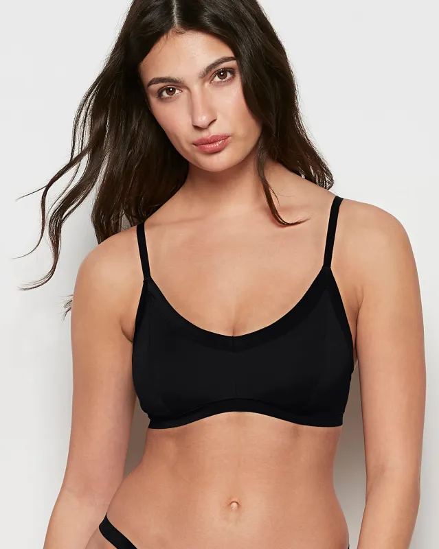 Ultrasoft Modal Bralette in Tuxedo Black sold by La SENZA