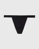 G-String Panty with Vanishing Trim in Tuxedo Black sold by La SENZA