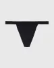 G-String Panty with Vanishing Trim in Tuxedo Black sold by La SENZA