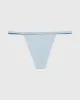 G-Sring Panty with Logo Trim in Subdued Blue sold by La SENZA