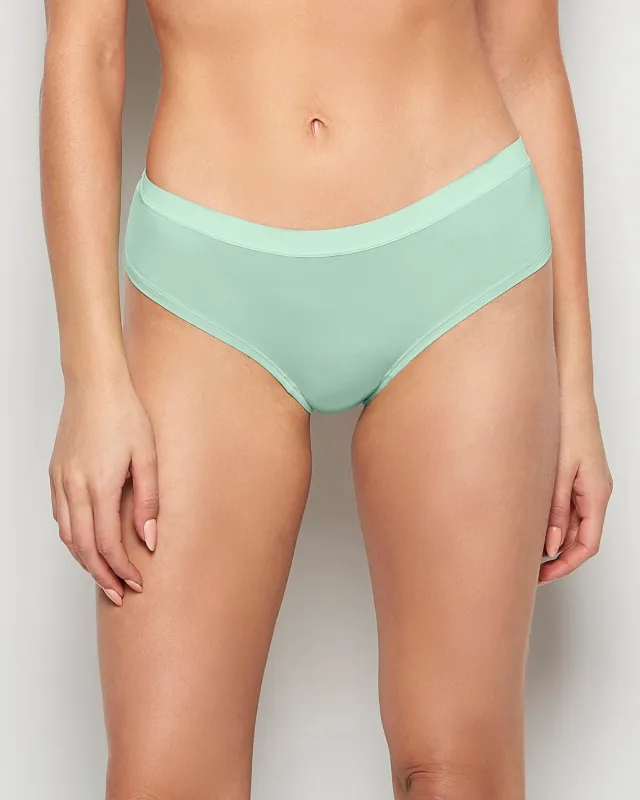 Hipster Panty with Vanishing Trim in Mist Green sold by La SENZA