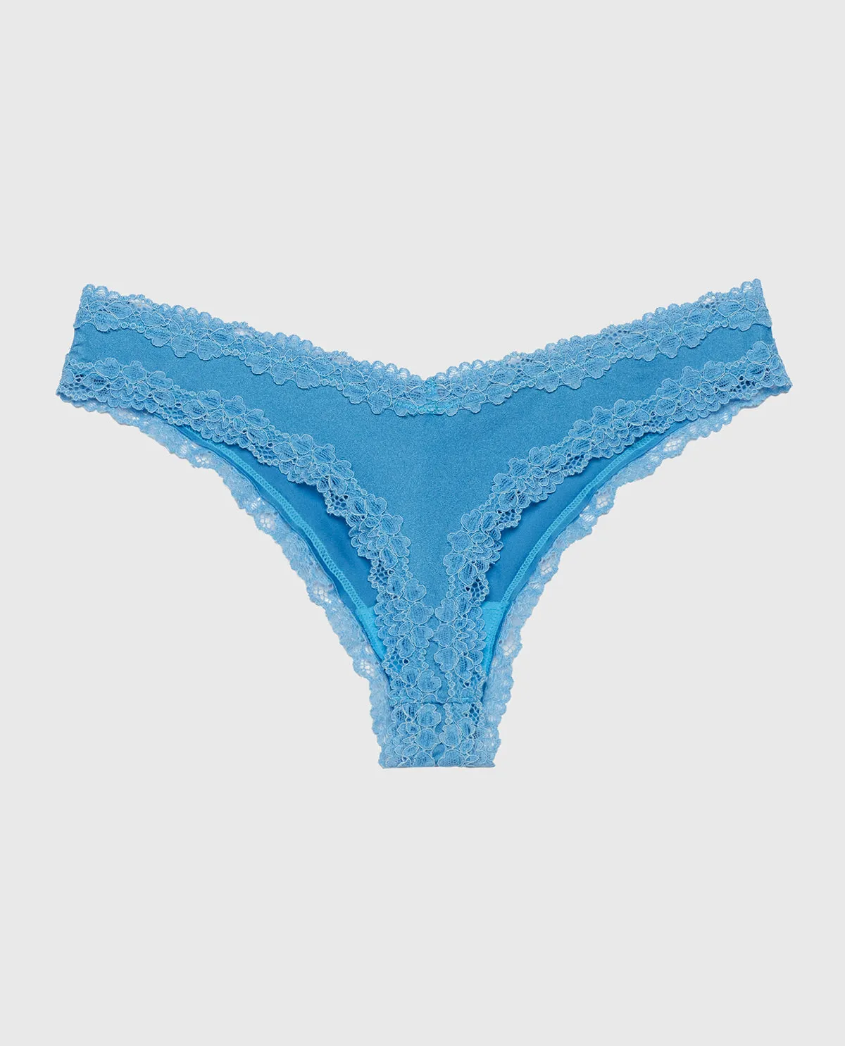 Thong Panty with Lace Trim in Pacific Coast sold by La SENZA product image thumbnail 5