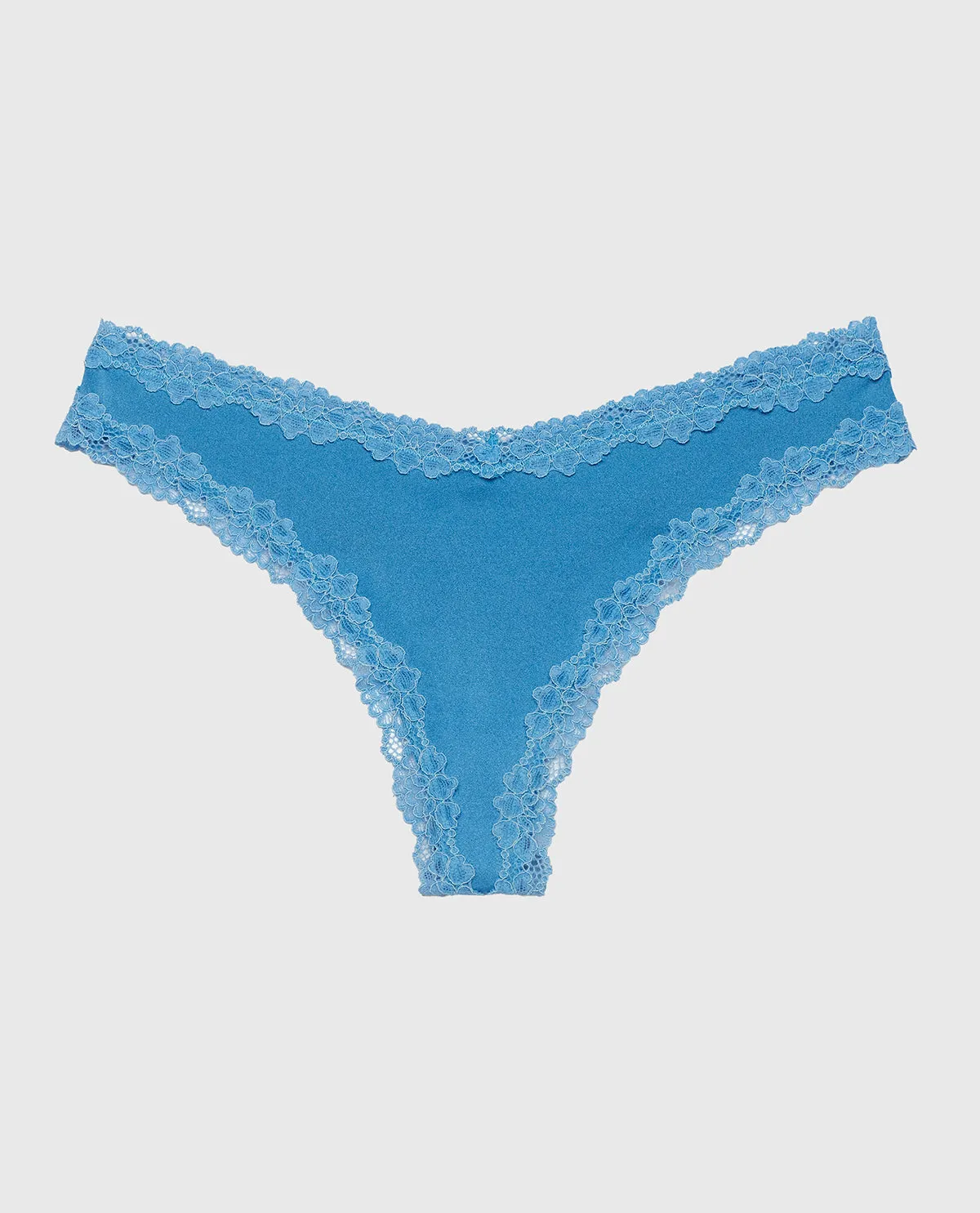 Thong Panty with Lace Trim in Pacific Coast sold by La SENZA product image thumbnail 4
