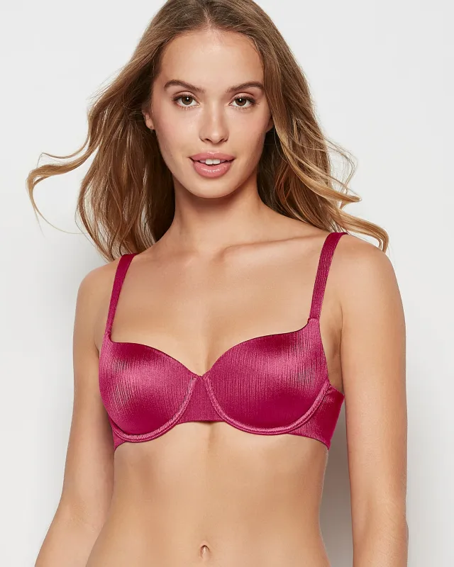 Lightly Lined Balconette Bra in Electric Rouge sold by La SENZA