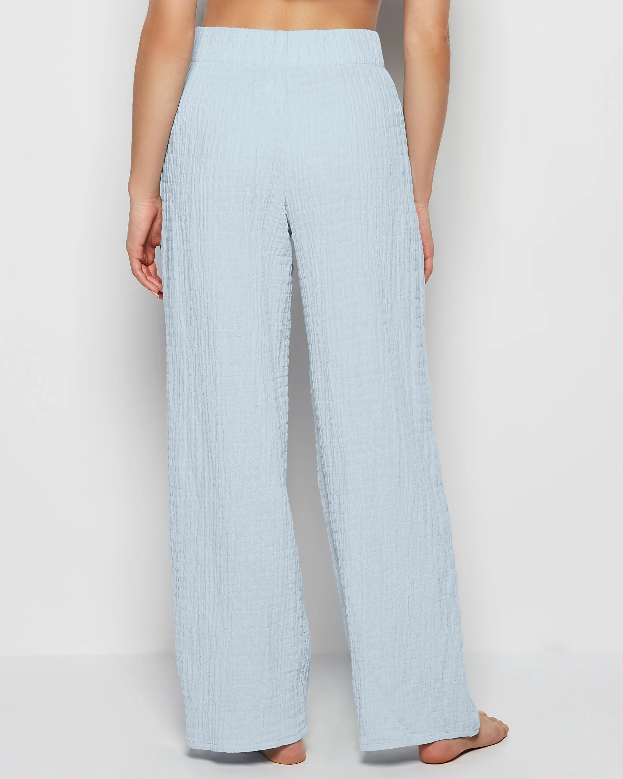 Textured Pajama Pants in Subdued Blue sold by La SENZA product image thumbnail 3