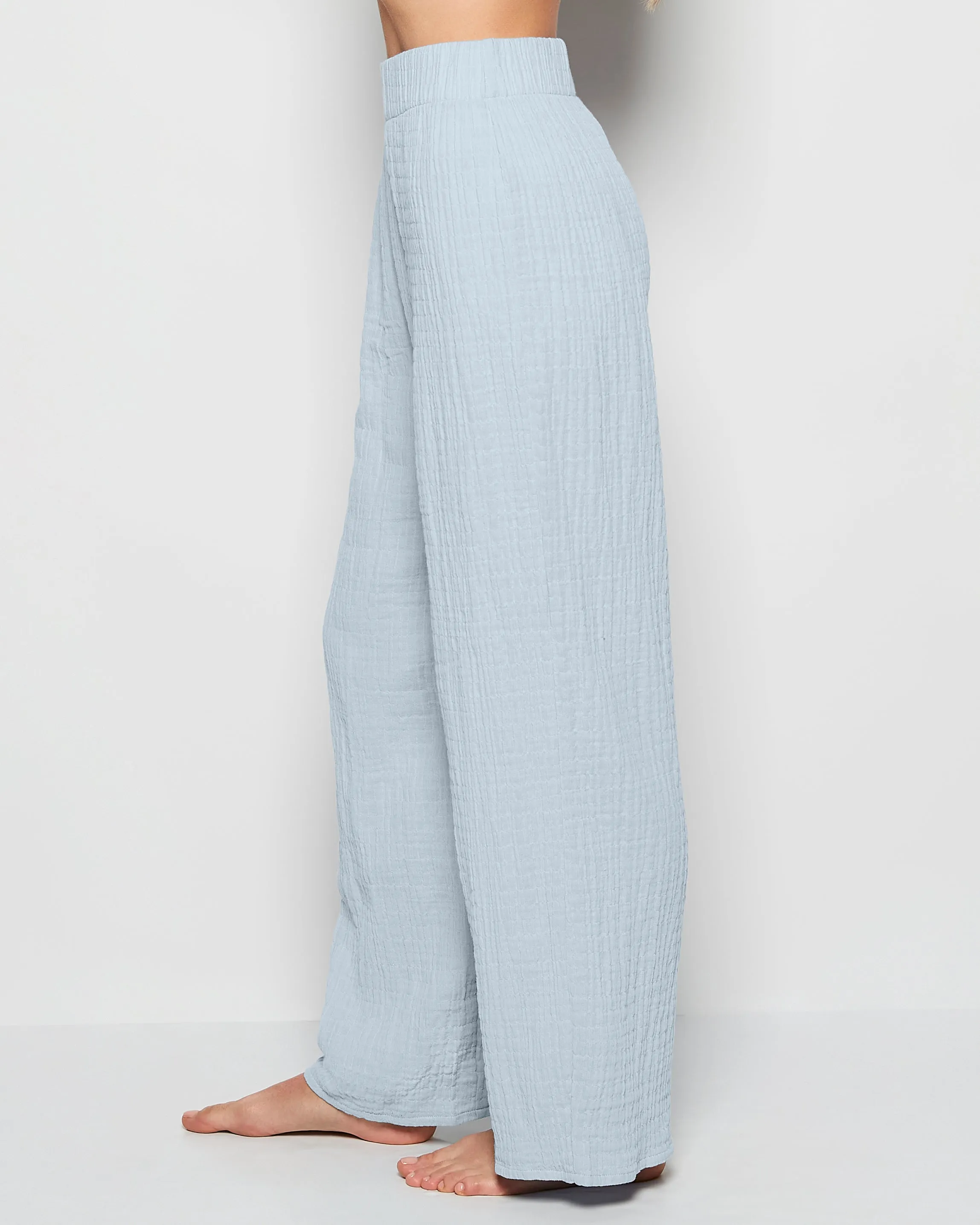 Textured Pajama Pants in Subdued Blue sold by La SENZA product image thumbnail 2