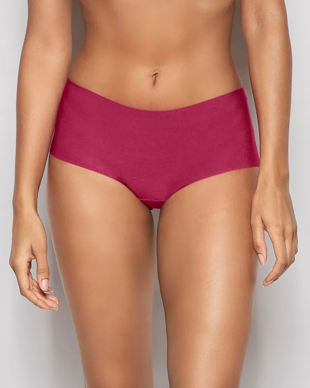 No Show Boyshort Panty in Electric Rouge sold by La SENZA