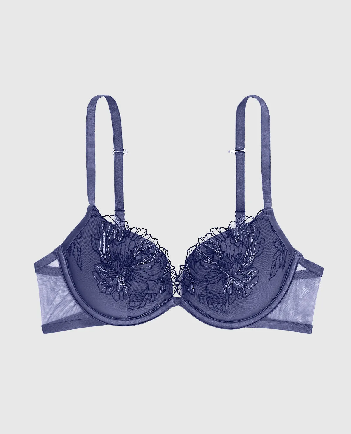 Push Up Bra with Lace in Dusk Blue sold by La SENZA product image thumbnail 5