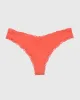 Thong Panty with Lace Trim in Flare sold by La SENZA