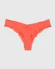 Thong Panty with Lace Trim in Flare sold by La SENZA