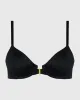 Unlined Demi Bra in Tuxedo Black sold by La SENZA