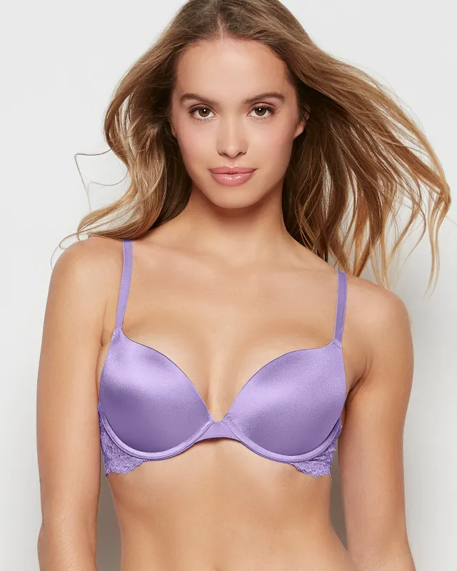 Push Up Bra with Lace Wing in Paisley Purple sold by La SENZA