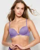 Cotton Push Up Bra in Paisley Purple sold by La SENZA