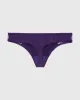 Thong Panty with Lace Micro Trim in Petunia Purple sold by La SENZA