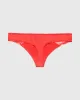Thong Panty with Lace Micro Trim in Tart Berry sold by La SENZA