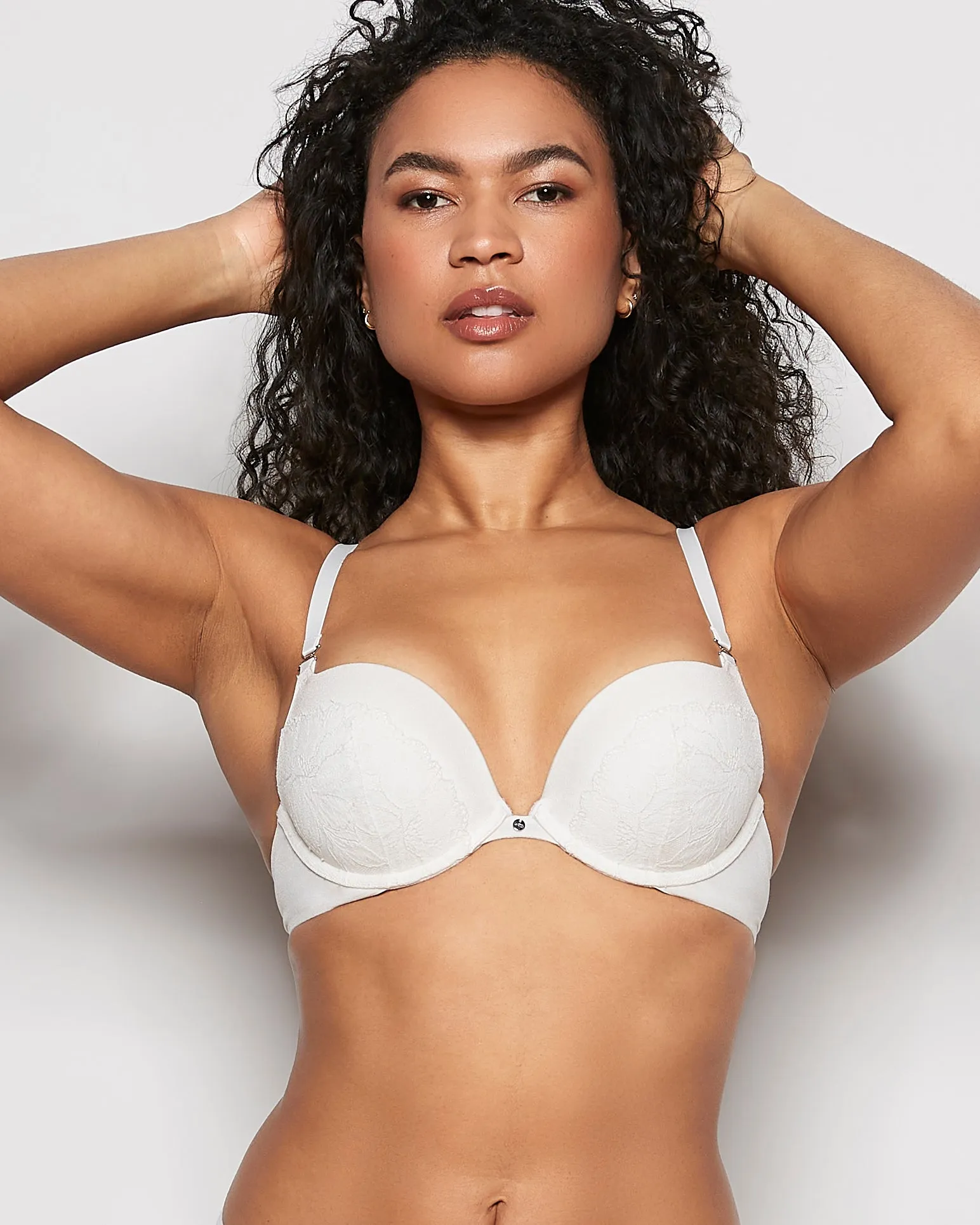 Lace Cup Push Up Bra in Ivory sold by La SENZA