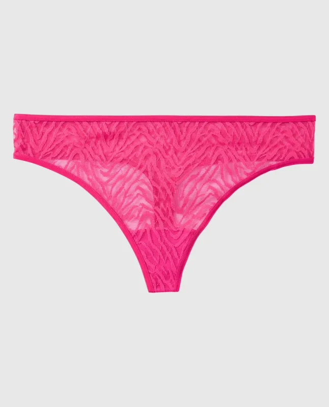 Mesh Thong Panty sold by La SENZA