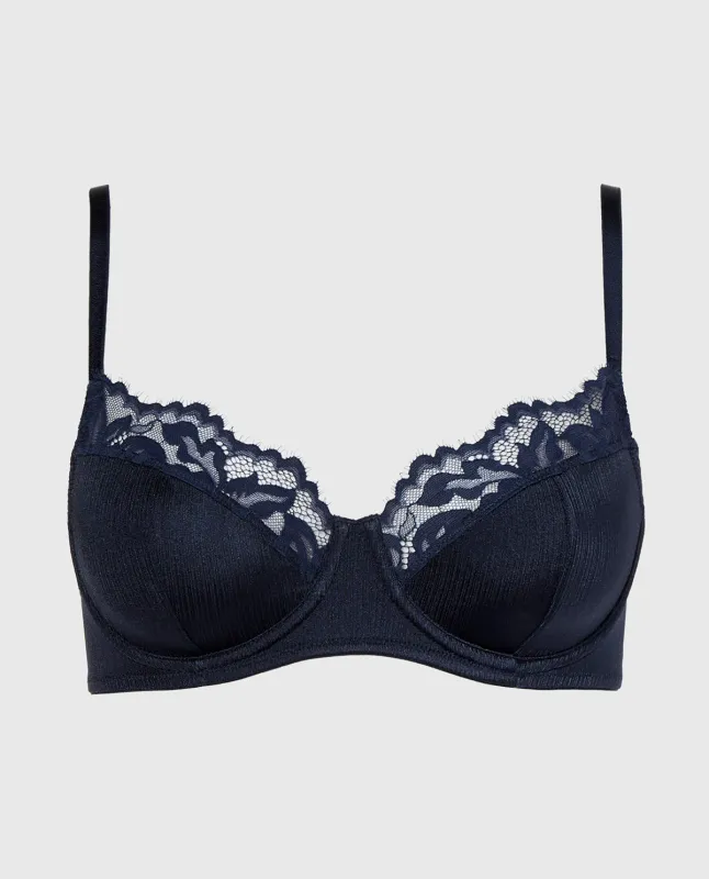 Balconette Bra in Dark Navy sold by La SENZA