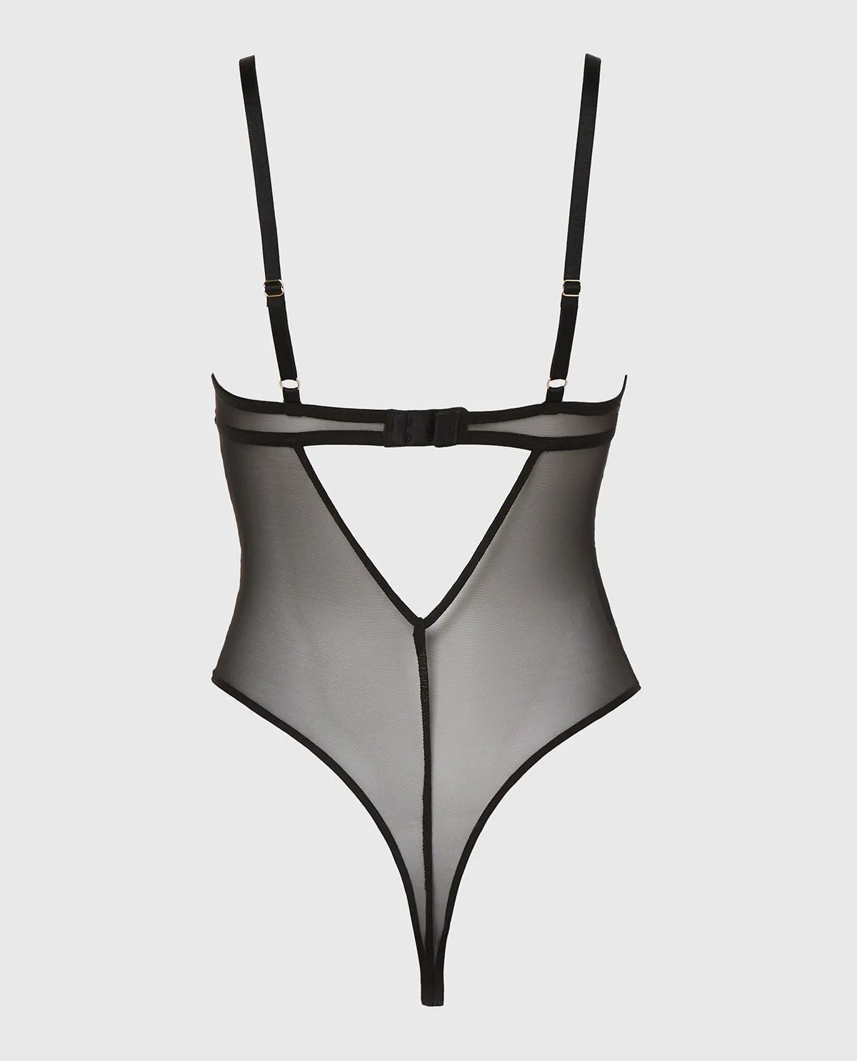 Longlines Bodysuit in Tuxedo Black sold by La SENZA product image thumbnail 2