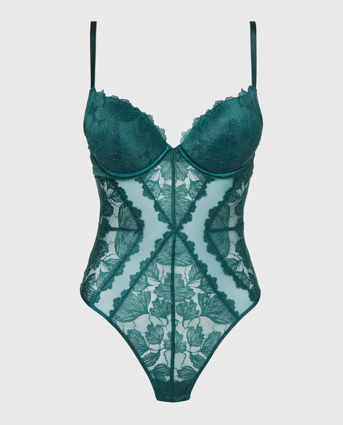 Longlines Bodysuit in Mediterranea sold by La SENZA