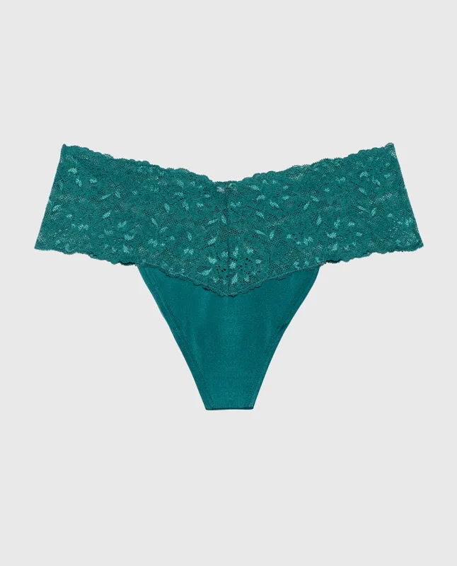 Diva Thong Panty in Mediterranea sold by La SENZA