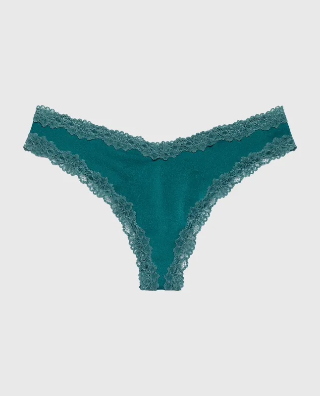 Diva Thong Panty in Mediterranea sold by La SENZA