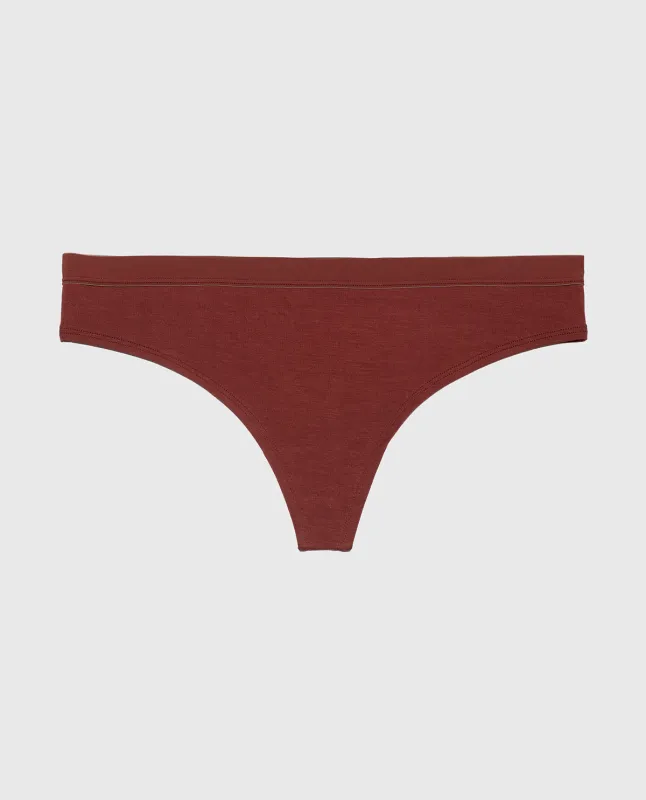 Thong Panty in Root Beer sold by La SENZA