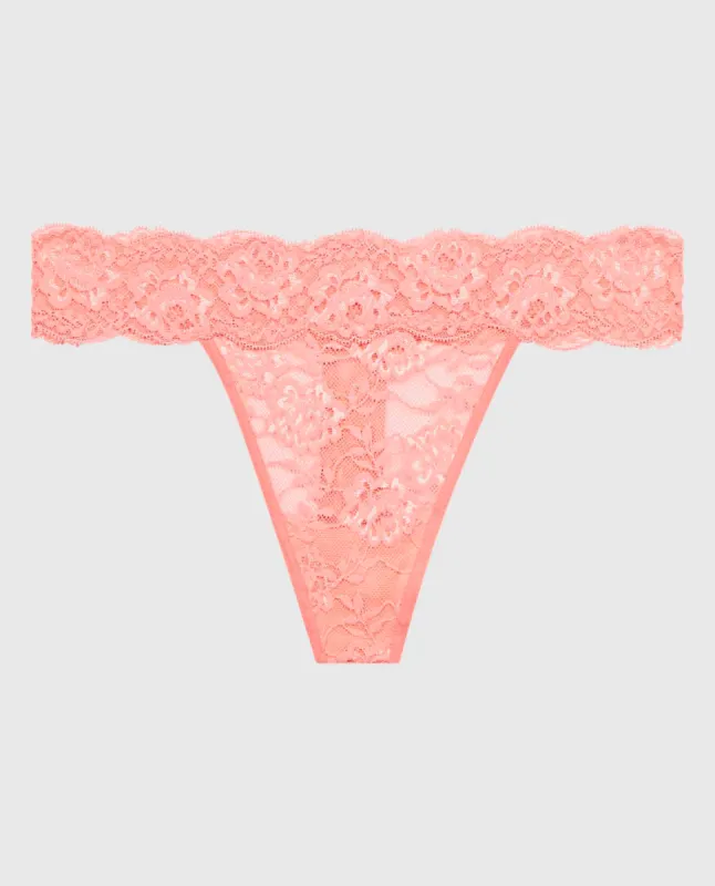 Lace Thong Panty sold by La SENZA