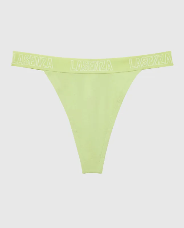 Thong Panty with Logo Band sold by La SENZA