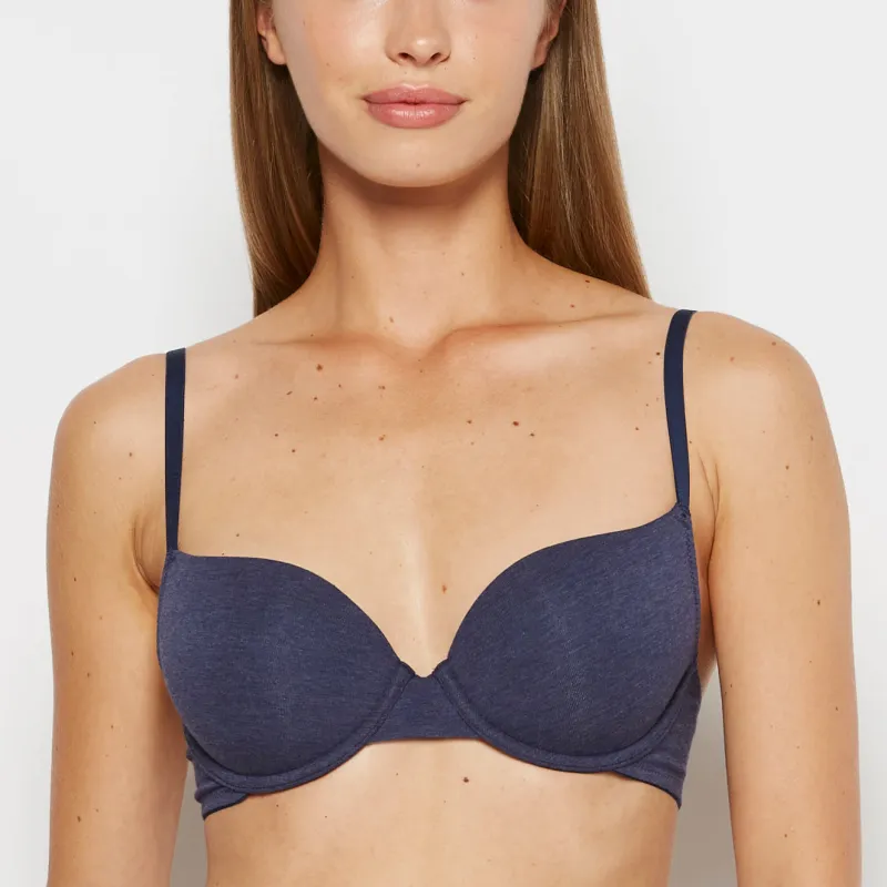 Demi Bra in Dark Navy Heather sold by La SENZA