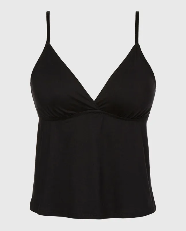 Sleep Tank in Tuxedo Black sold by La SENZA
