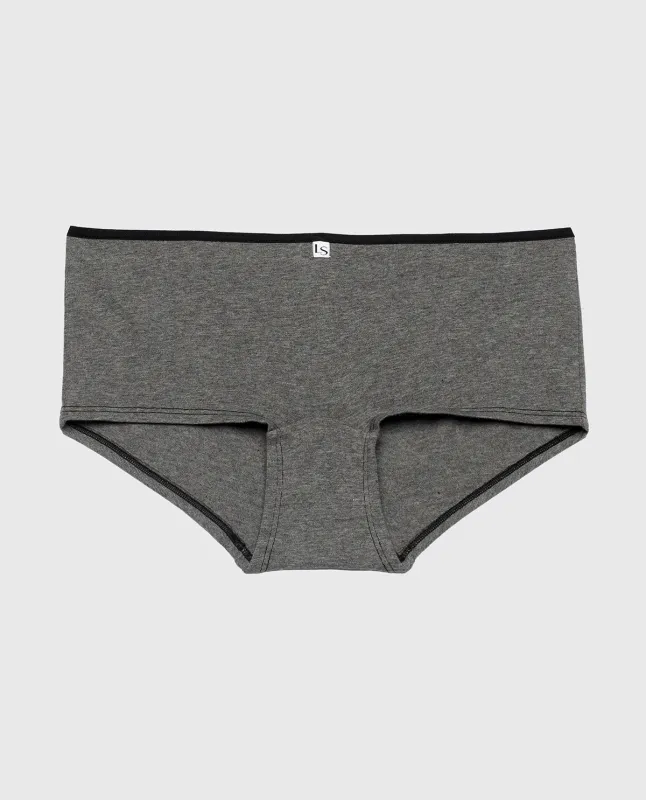 Boyshort Panty in Tuxedo Heather sold by La SENZA