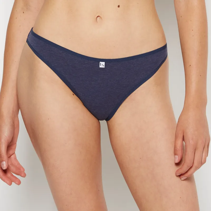 Bikini Panty in Dark Navy Heather sold by La SENZA