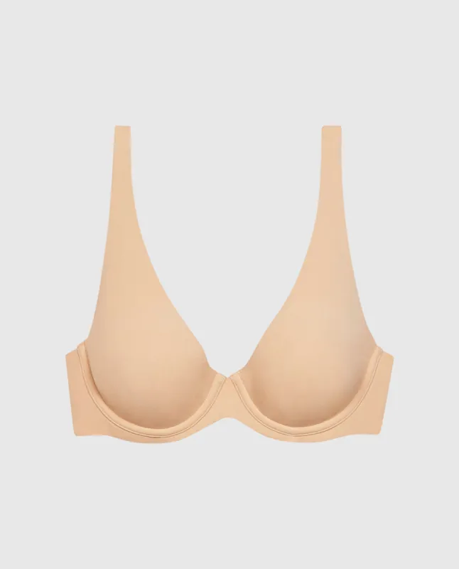 Unlined Microfiber Bra in Rosetan sold by La SENZA
