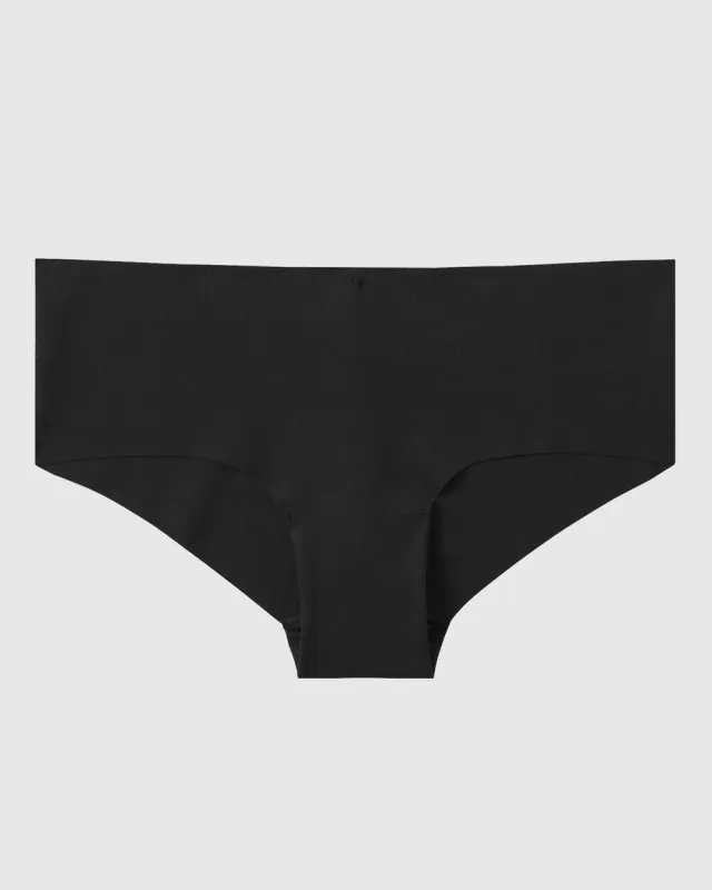 Remix Cotton Hipster Panty in Tuxedo Black sold by La SENZA