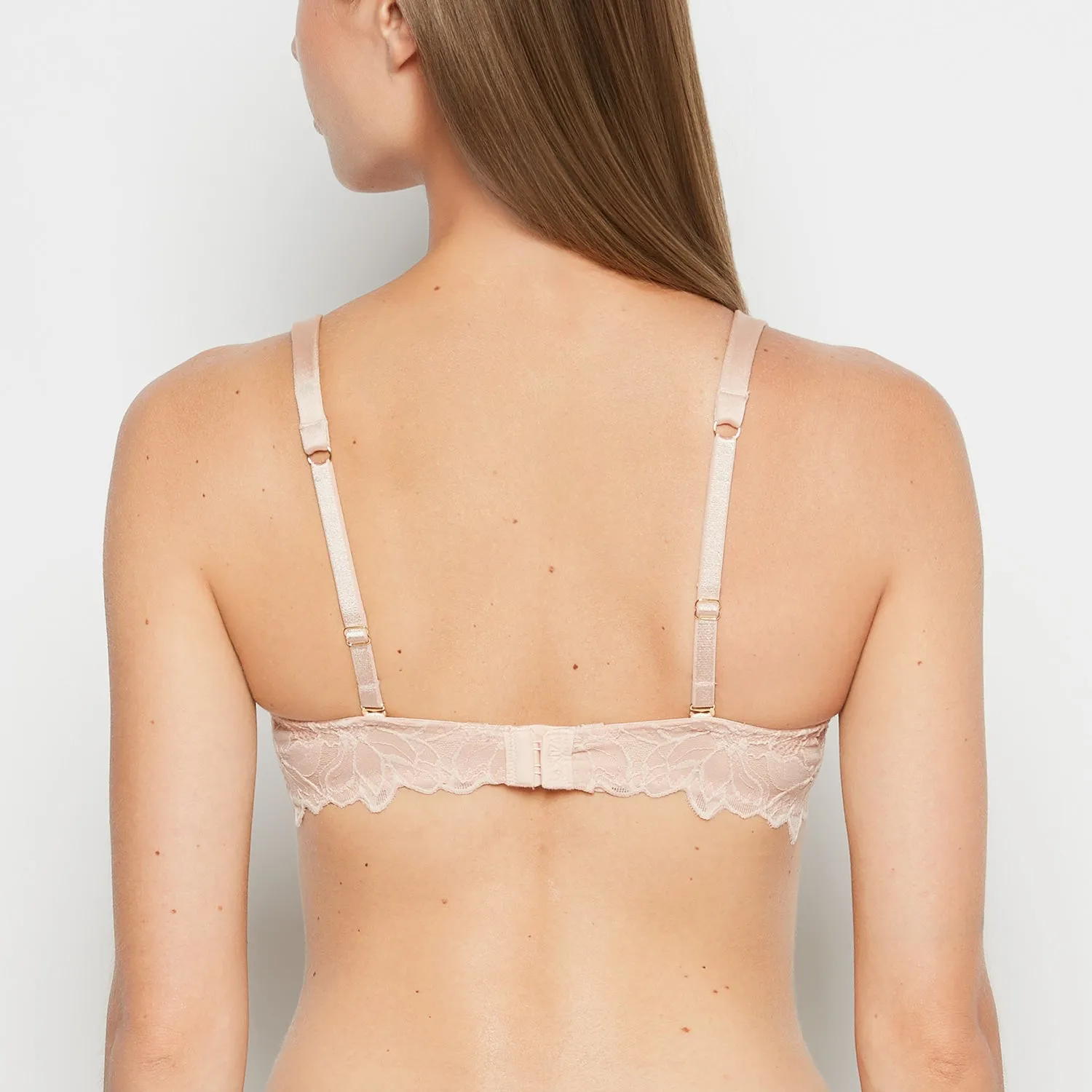 Lightly lined Full Coverage All Over Reverie Lace Bra in Cameo Rose sold by La SENZA product image thumbnail 2