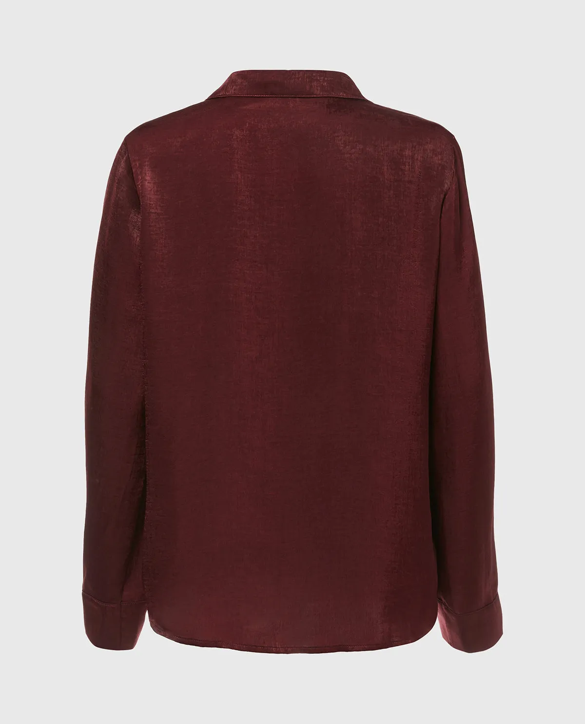 Satin Sleep shirt with button front in Russian Ruby sold by La SENZA product image thumbnail 2