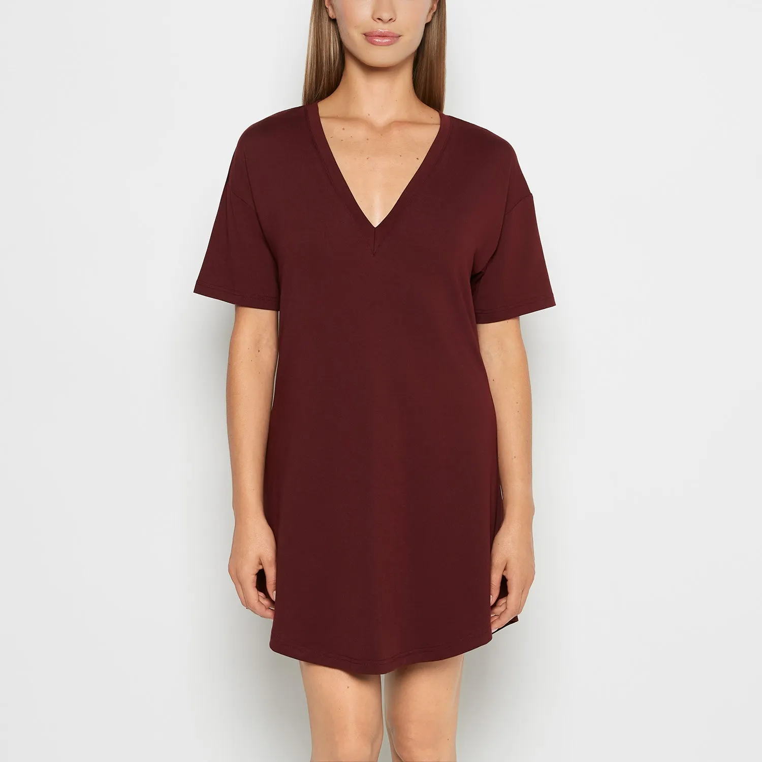 Brushed Jersey Sleep Shirt in Russian Ruby sold by La SENZA