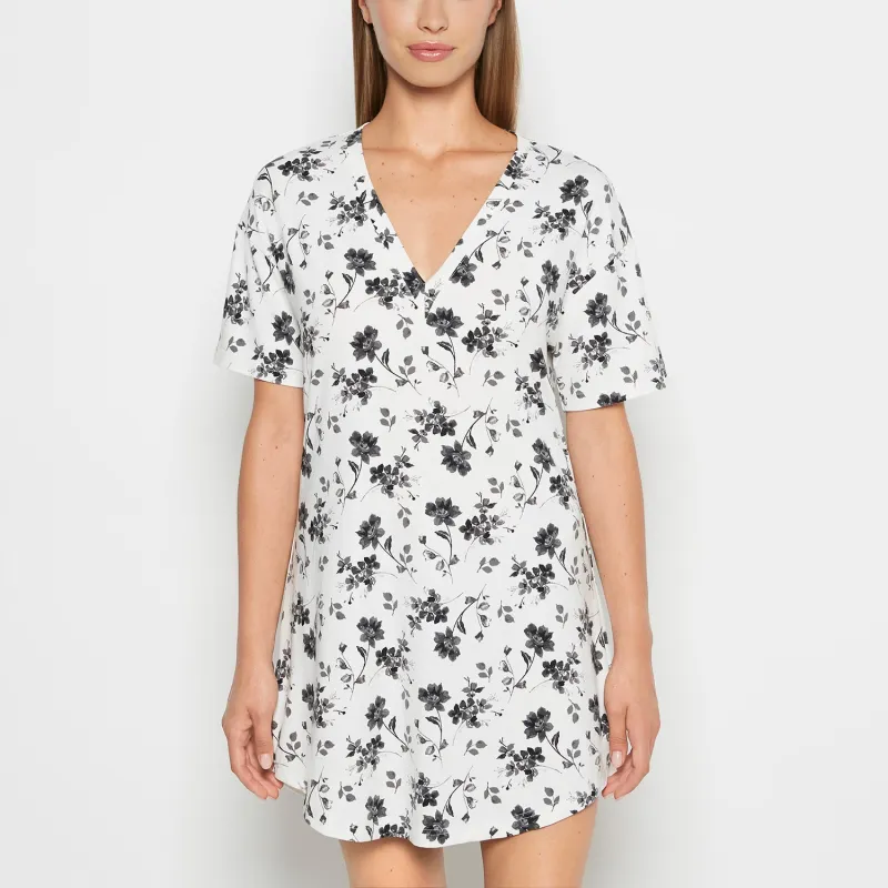 Brushed Jersey Sleep Shirt in Medium Goddess Floral sold by La SENZA