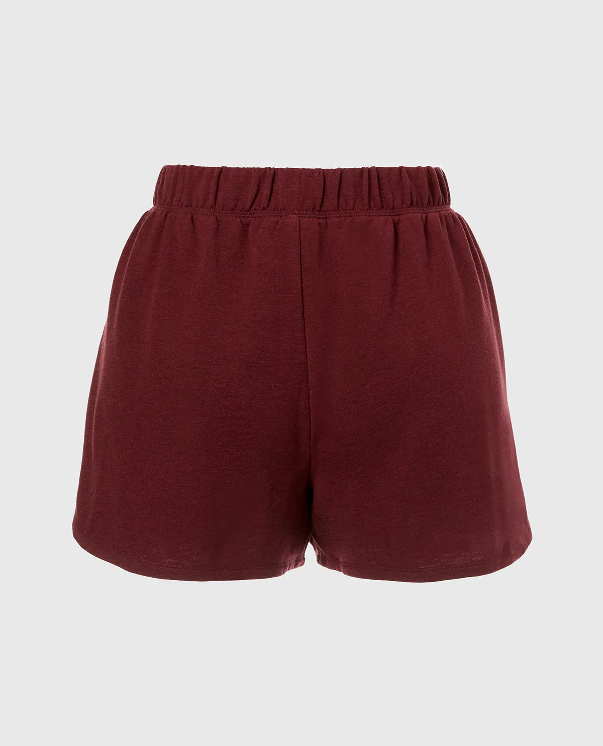 French Terry Sleep Short in Russian Ruby Heather sold by La SENZA product image thumbnail 4