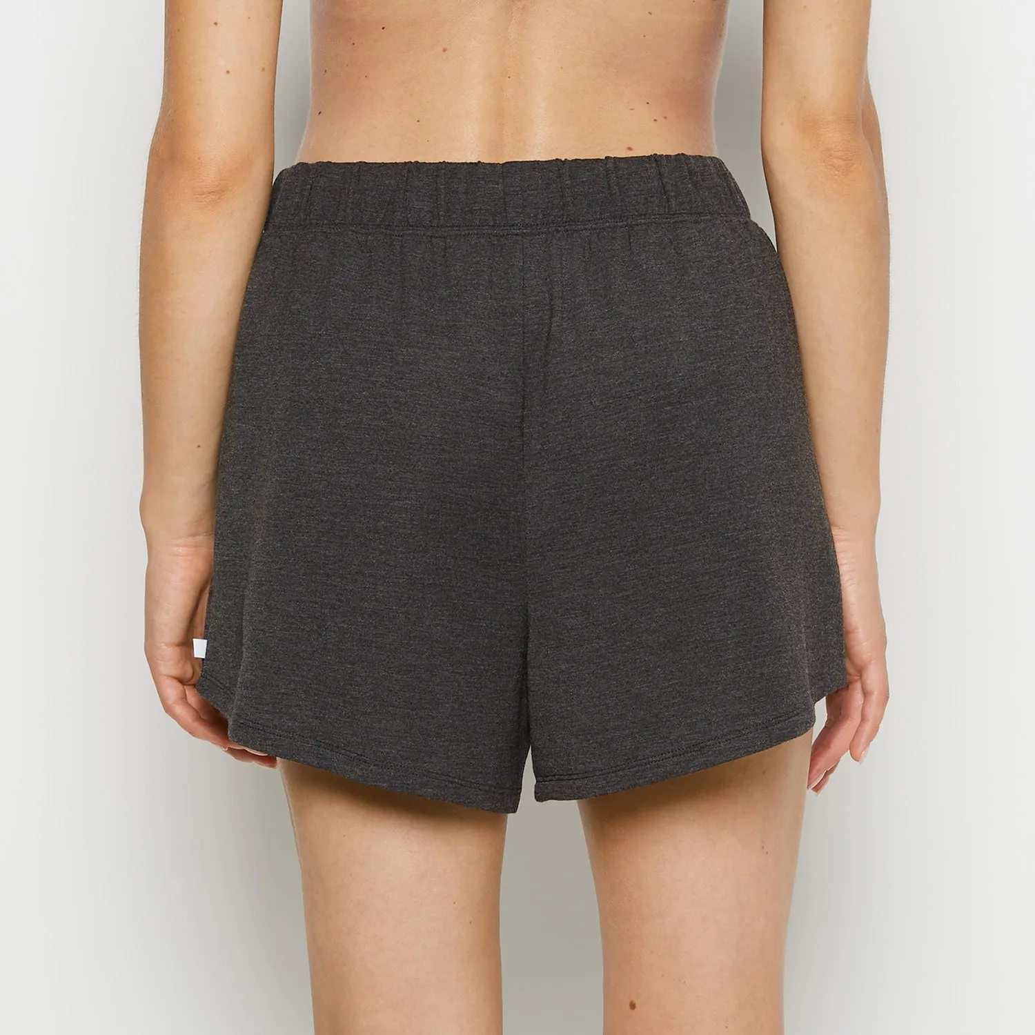 French Terry Sleep Short in Charcoal Heather sold by La SENZA product image thumbnail 2