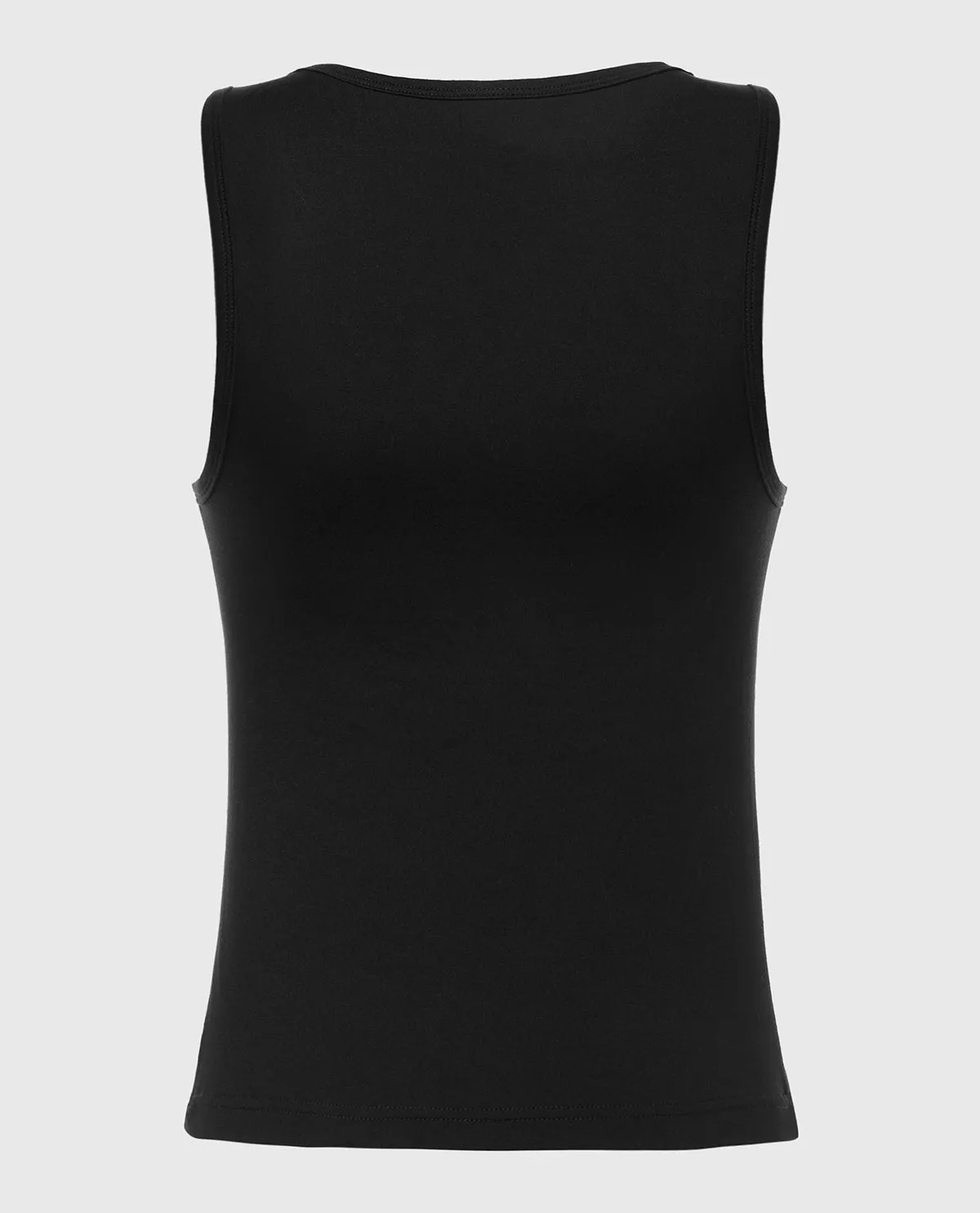 Square Neck Sleep Tank in Tuxedo Black sold by La SENZA product image thumbnail 4