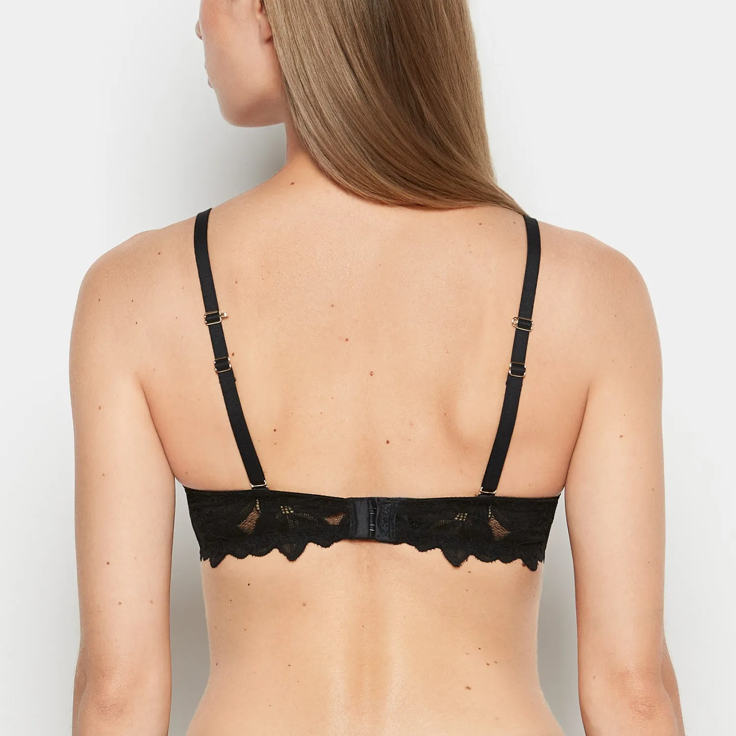 Push Up Bra with all over Reverie Lace in Tuxedo Black sold by La SENZA product image thumbnail 3
