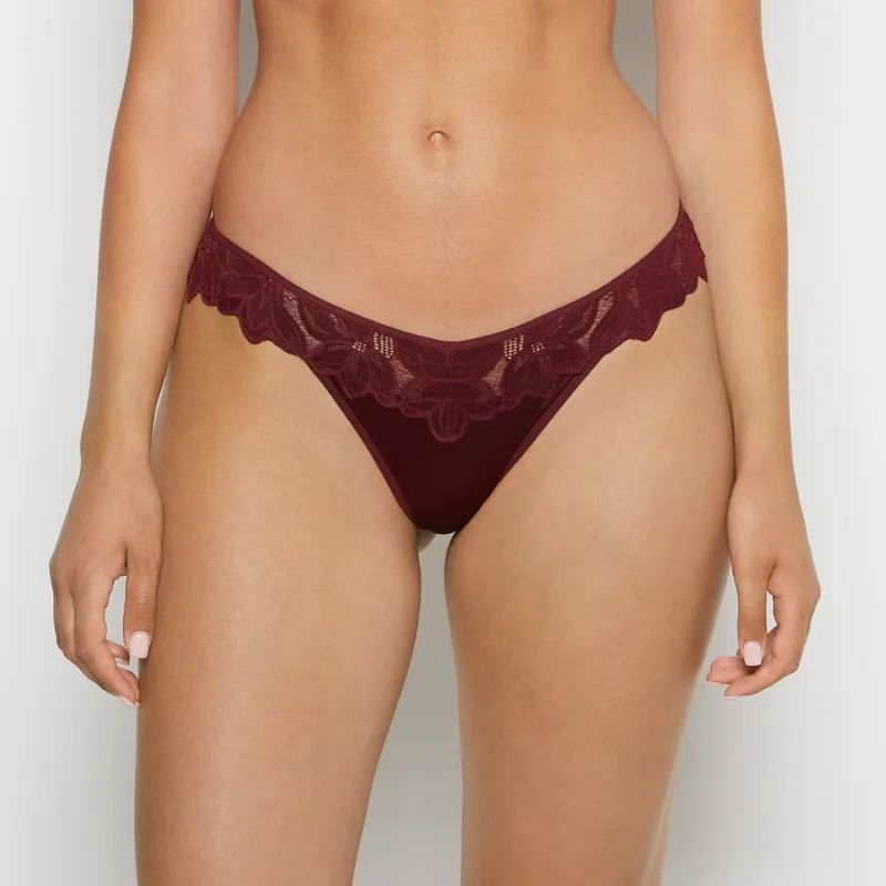 Diva Thong Panty in Russian Ruby sold by La SENZA