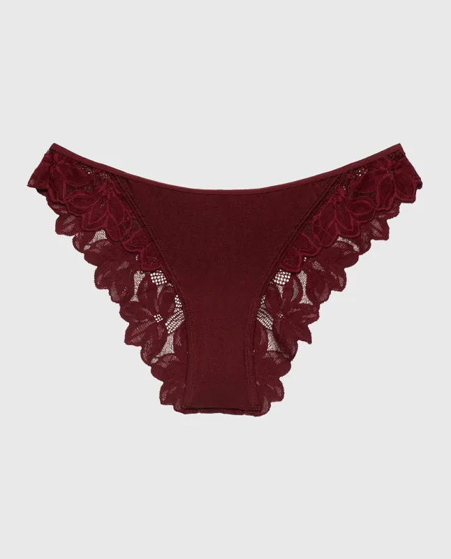 Diva Mini Cheeky Panty in Russian Ruby sold by La SENZA