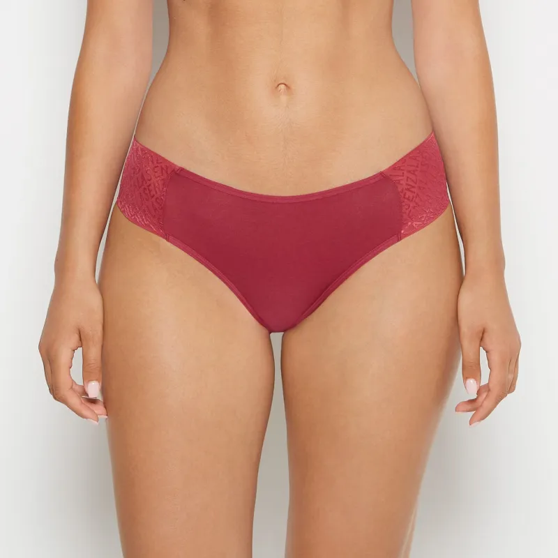 Bikini Panty with Logo in Beaujolais sold by La SENZA