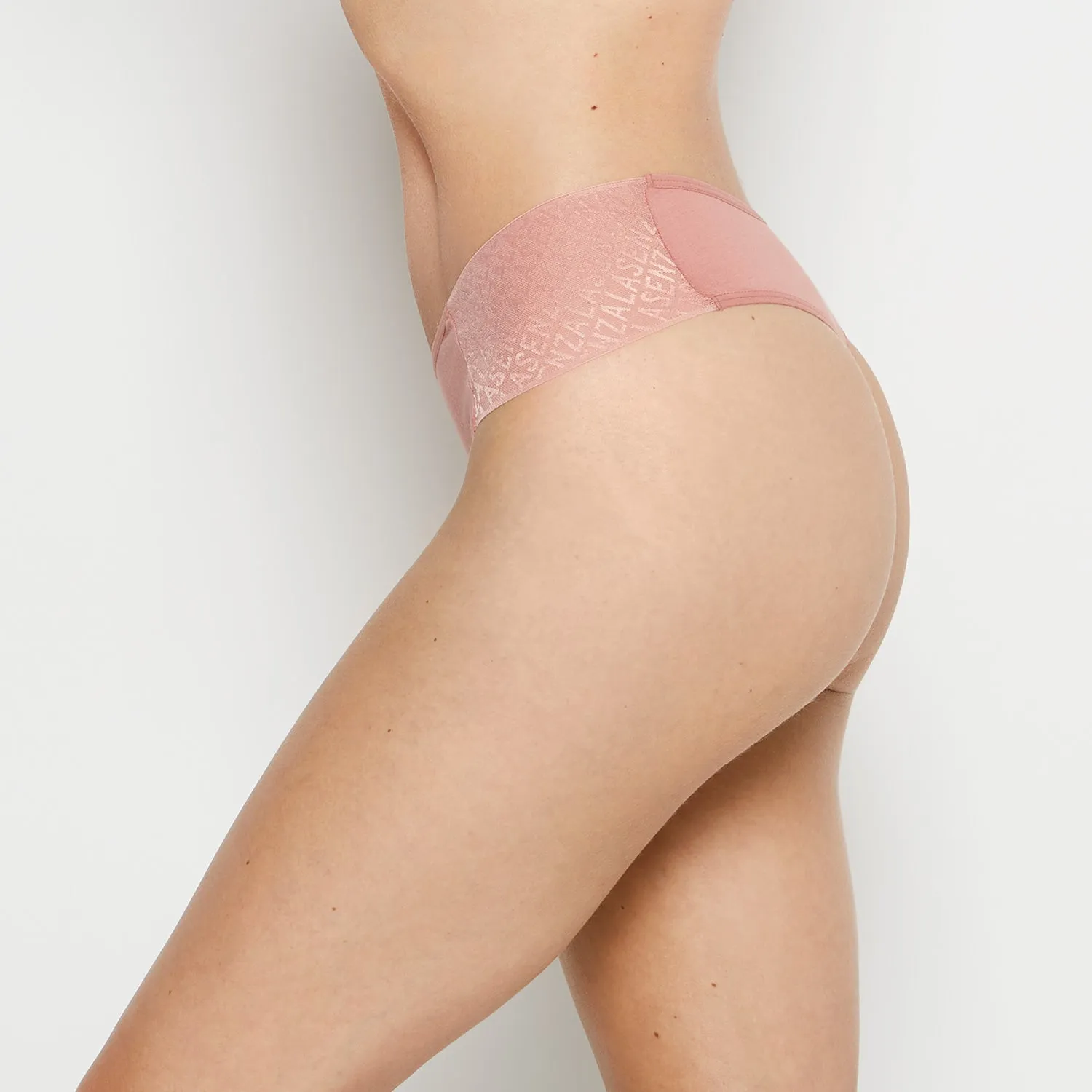 Cheeky Thong Panty with Logo in Old Rose sold by La SENZA product image thumbnail 2