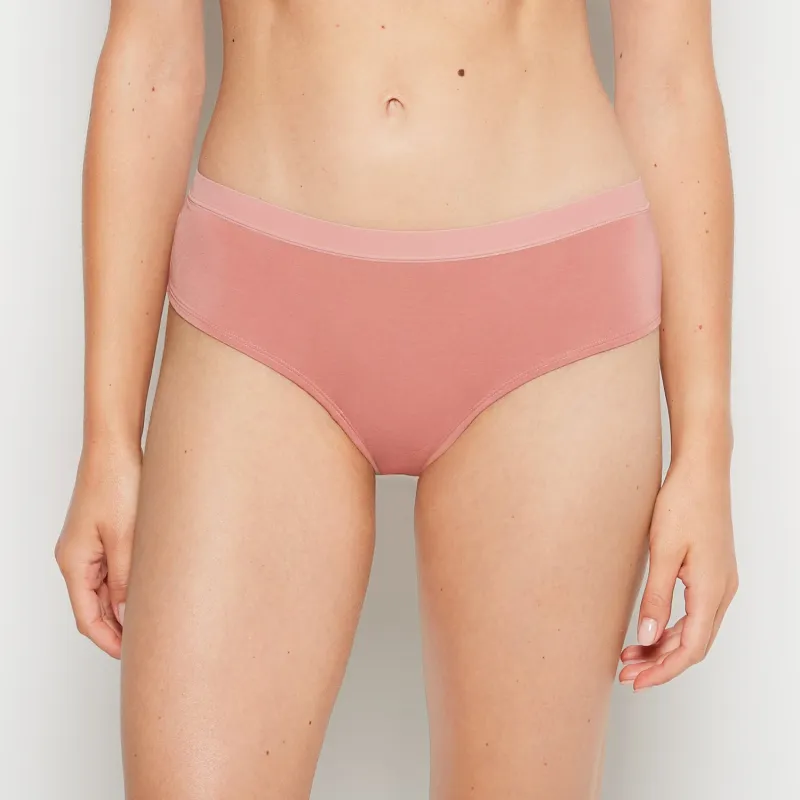 Hipster Panty With Vanishing Trim in Old Rose sold by La SENZA